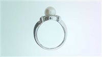 Anello Sommer Donna Perla in Oro bianco Perla PERLA AKOYA DIA CT 0.03 SOMMER - PERLA AKOYA DIA CT 0.03 SOMMER
